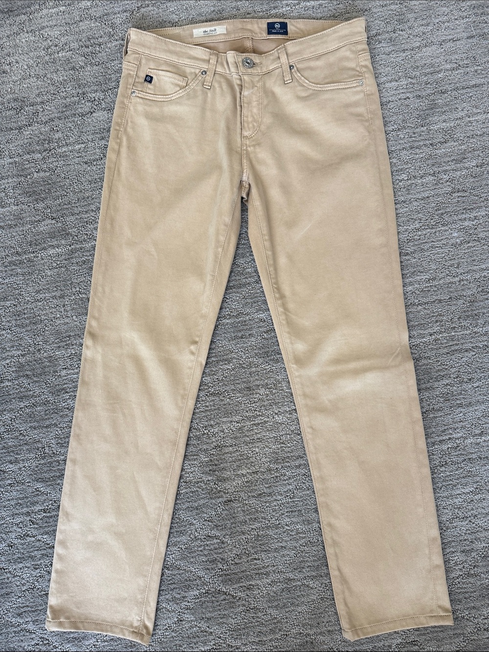AG Adriano Goldschmied Beige Skinny Pants
